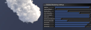 Volumetric rendering settings